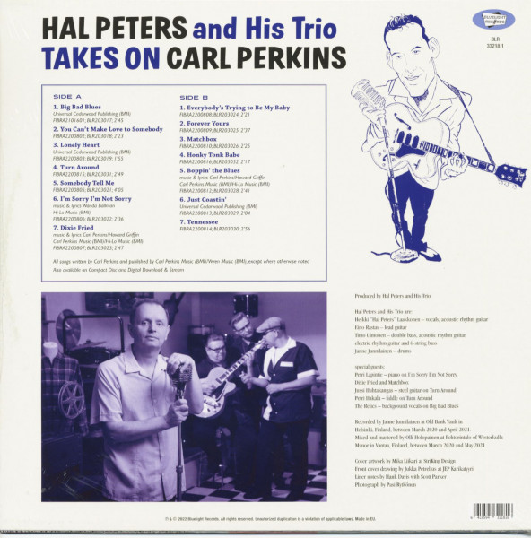 Hal Peters Trio – Takes On Carl Perkins (LP)
