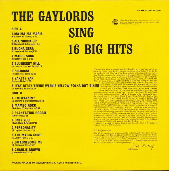 16 Big Hits (LP)