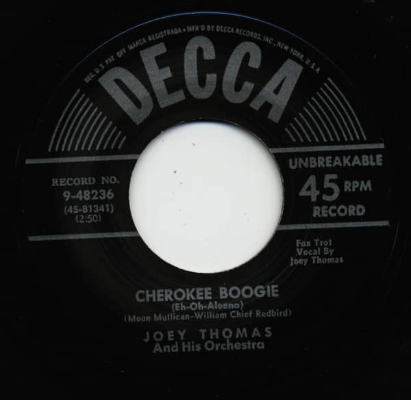 Cherokee Boogie (Eh-Oh-Aleena) - Barefoot Susie (7inch, 45rpm)