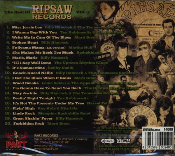 The Best Of Ripsaw Records Vol.3 (CD)