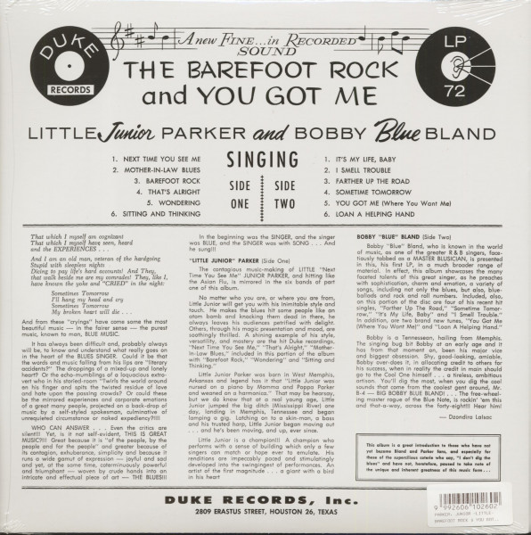 Double Feature - Barefoot Rock And You Got Me (LP, 180g Vinyl)