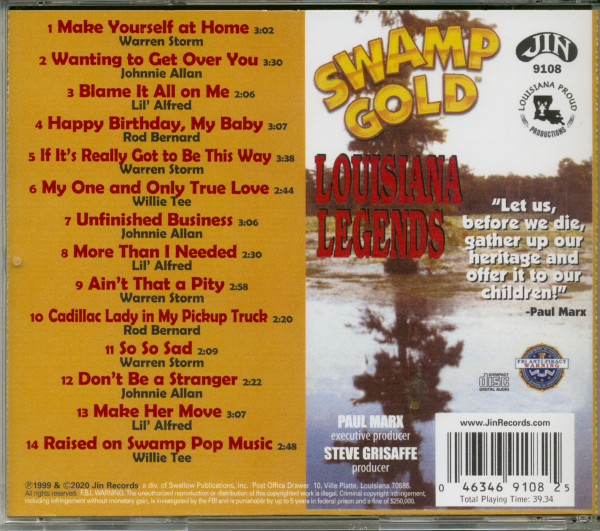 Louisiana Legends Swamp Pop (CD)