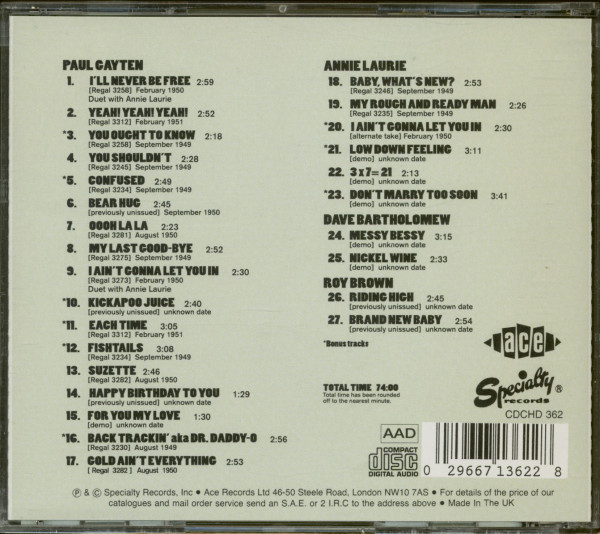 Regal Records In New Orleans (CD)