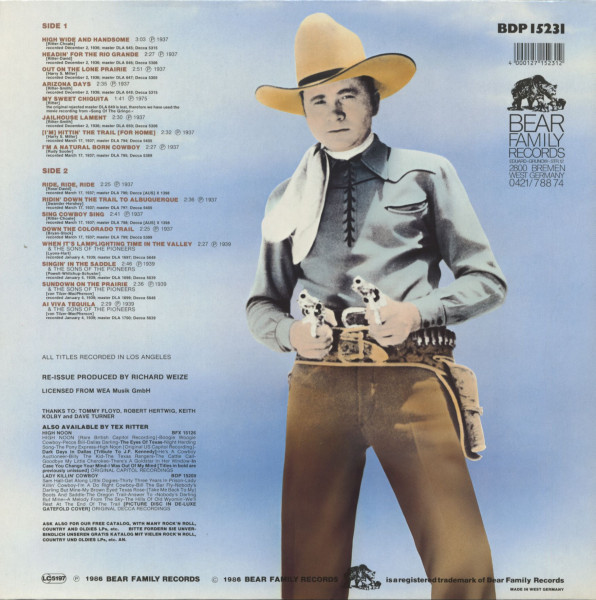 Singin' In The Saddle (LP, Picture Disc)