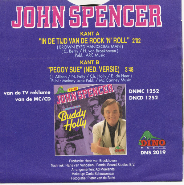 In De Tijd Van De Rock 'n' Roll - Peggy Sue (7inch, 45rpm)