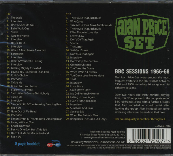 The Alan Price Set – BBC Sessions 1966-68 (2-CD)