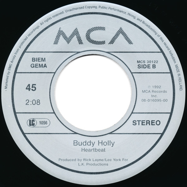 Jive Buddy Holly (7inch, 45rpm)