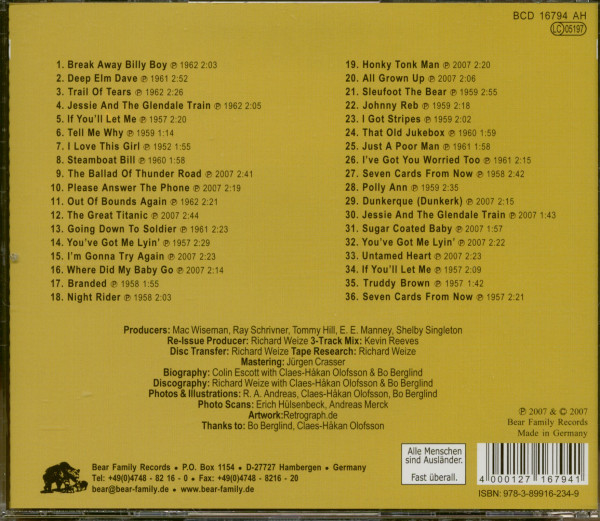 Out Of Bounds - The Johnny Horton Connection (CD)