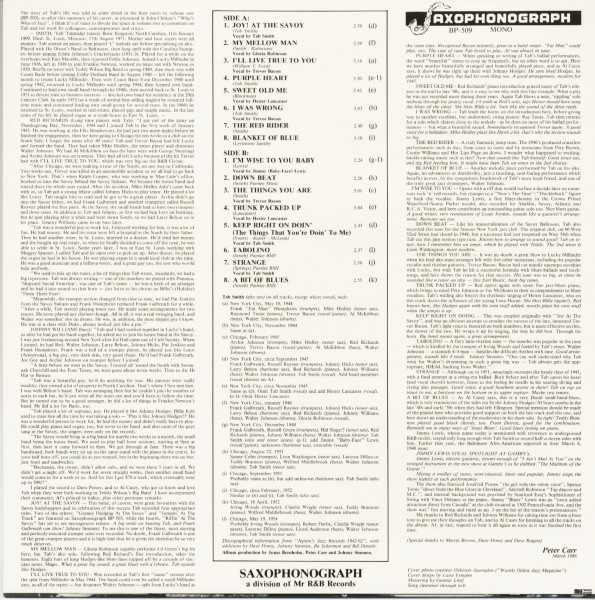 Joy! At The Savoy (LP)