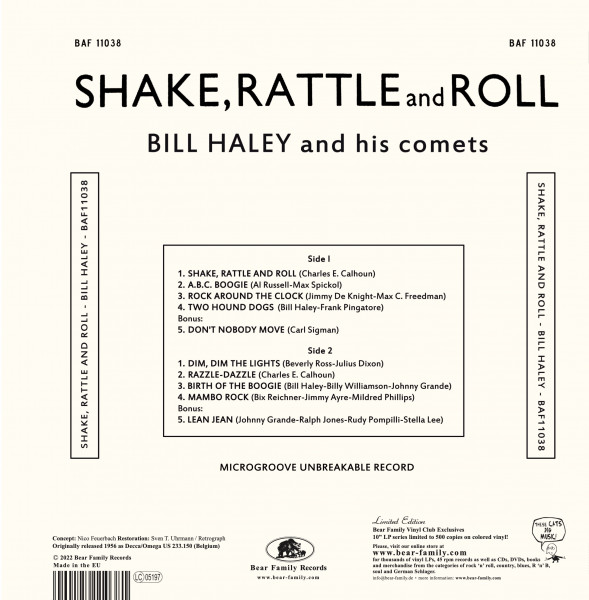 Shake, Rattle And Roll (LP, 10inch, Ltd.)