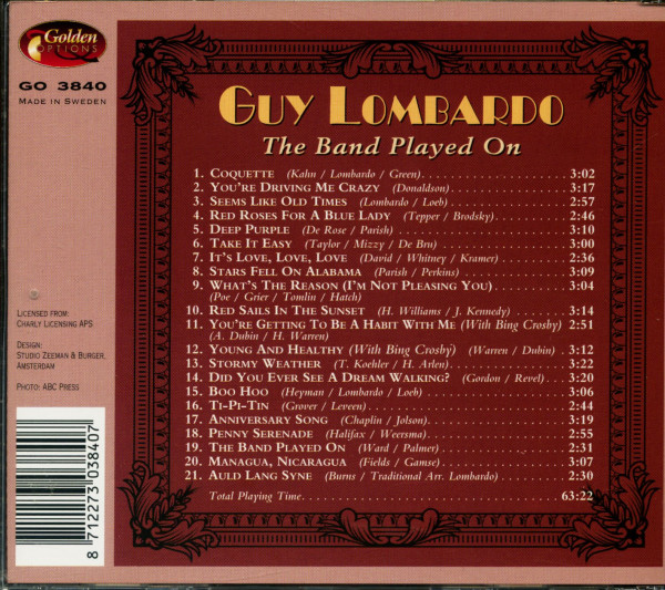 The Band Played On (CD)