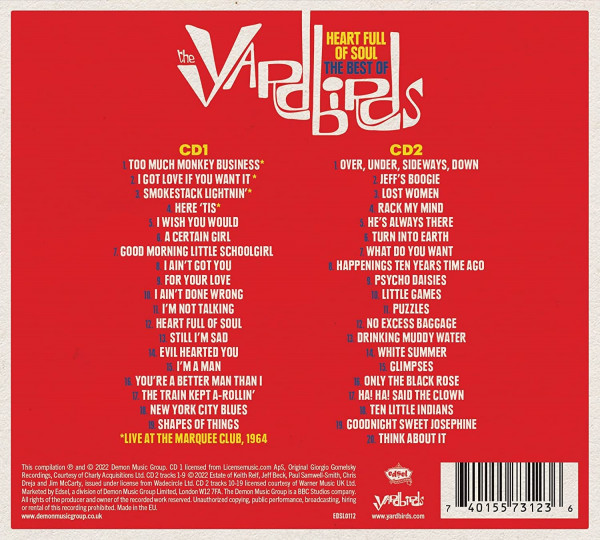 Heart Full Of Soul: The Best Of The Yardbirds (2-CD)