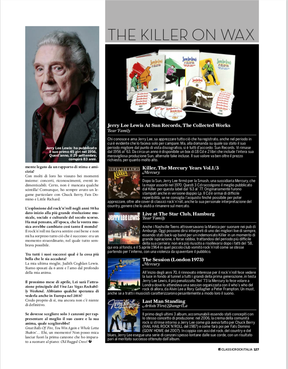 Archives de presse - Jerry Lee Lewis At Sun Records: The Collected Works - Rock Classic Italia