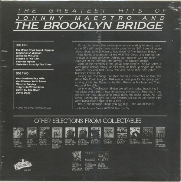 The Greatest Hits Of Johnny Maestro And The Brooklyn Bridge (LP)